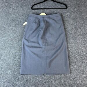 Banana Republic Skirt Womens 4 Gray Pencil Career Lined Work Office Midi